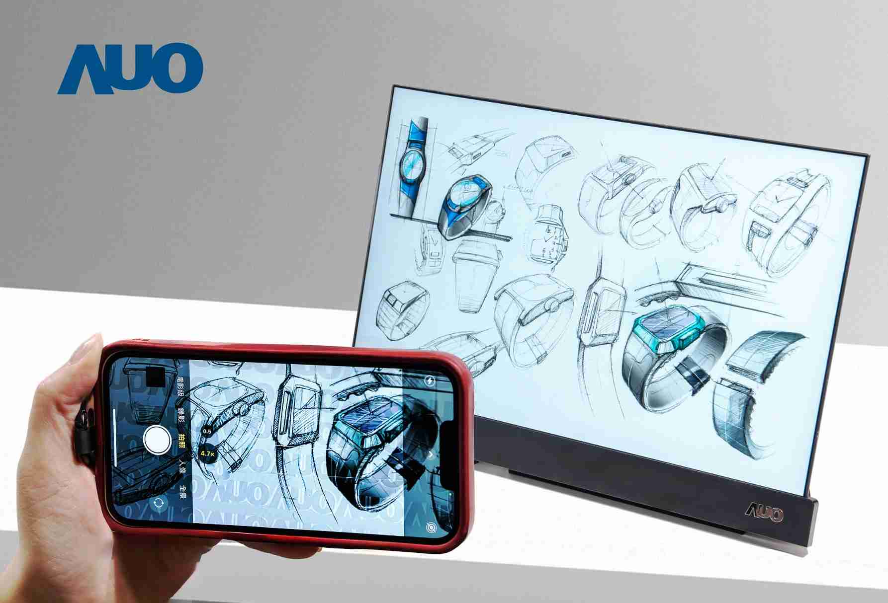 2468BET16吋防窥显示器，，，采用人眼无法察觉、、、相机拍摄时才显现的隐藏式水印技术，，，未来可结合AI镜头侦测周围环境，，，实时开启或关闭水印，，大幅提升在公共场域使用显示器的安全性