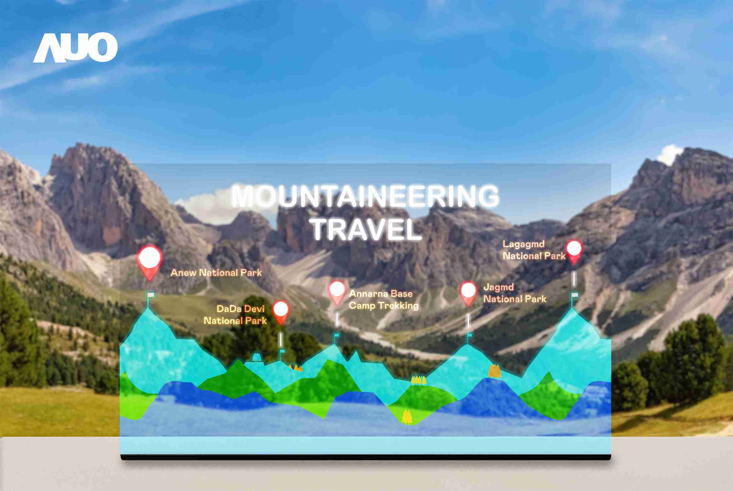 2468BET展示全球单片尺寸最大(*)42吋透明Micro LED显示器拼接而成的〝64吋透明Micro LED显示器〞，，，，具备高透明度、、、1,000 nits高亮度、、、广色域、、、采用三边无边框的无缝拼接等多重特色，，，，呈现超高清、、、细腻画质而不遮挡后方视觉，，满足层峰需求，，，可广泛运用于零售、、艺术展览或商业空间等场域